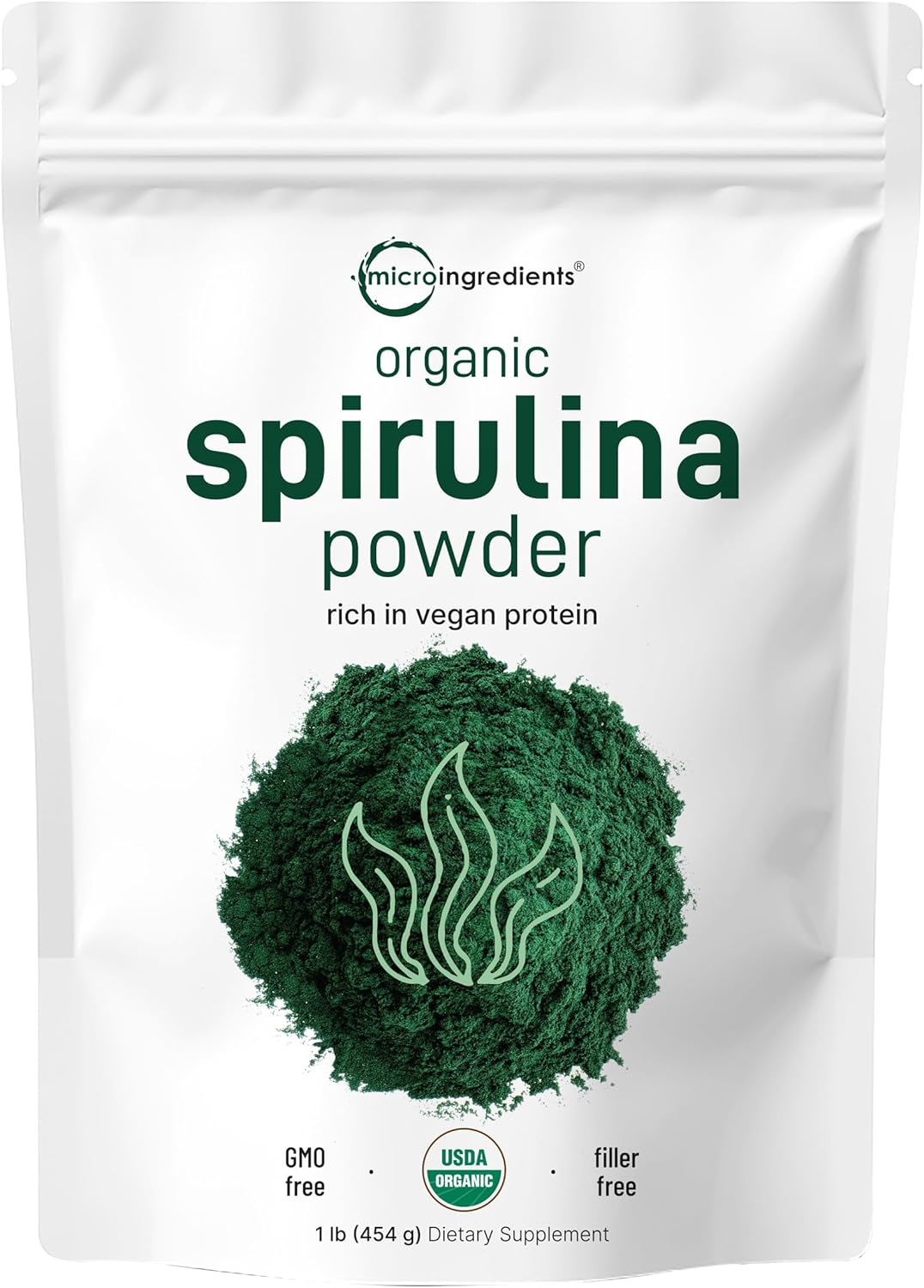 Organic Raw Spirulina Powder - 70% Vegan Protein