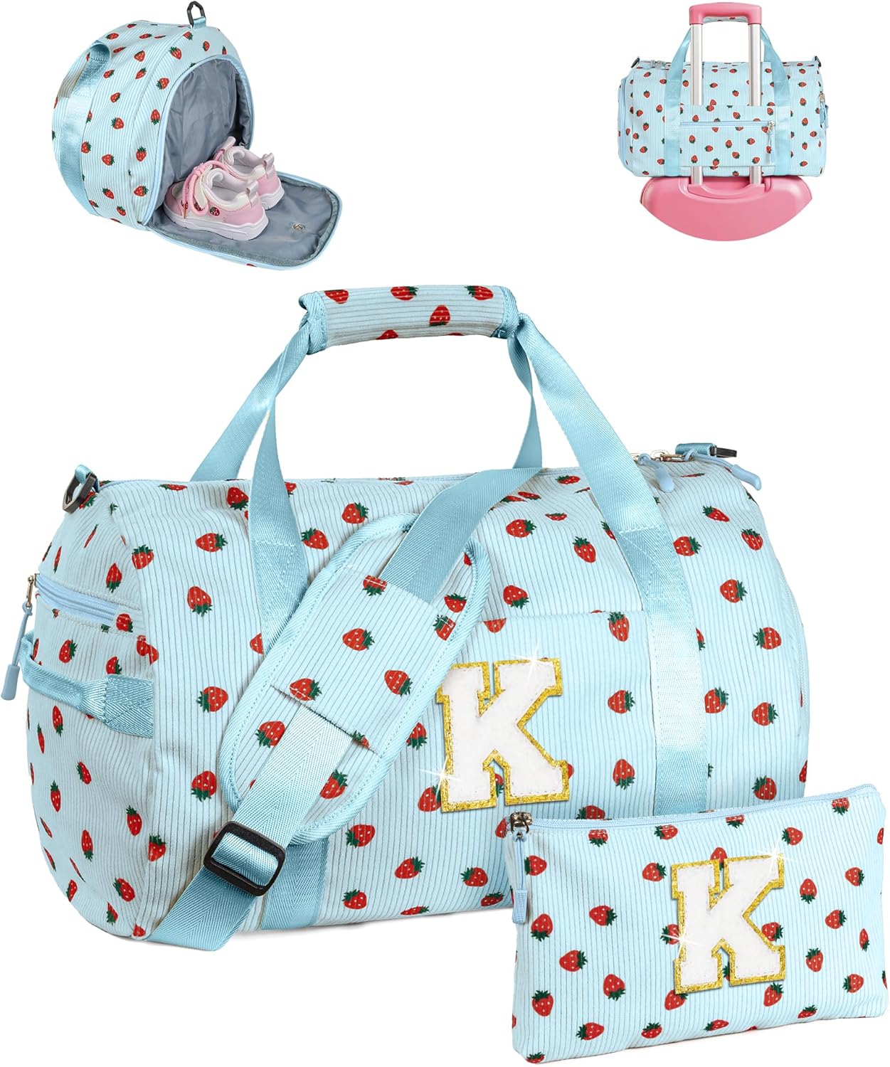 Personalized Overnight Trip Essentials Gym Bag for Girls