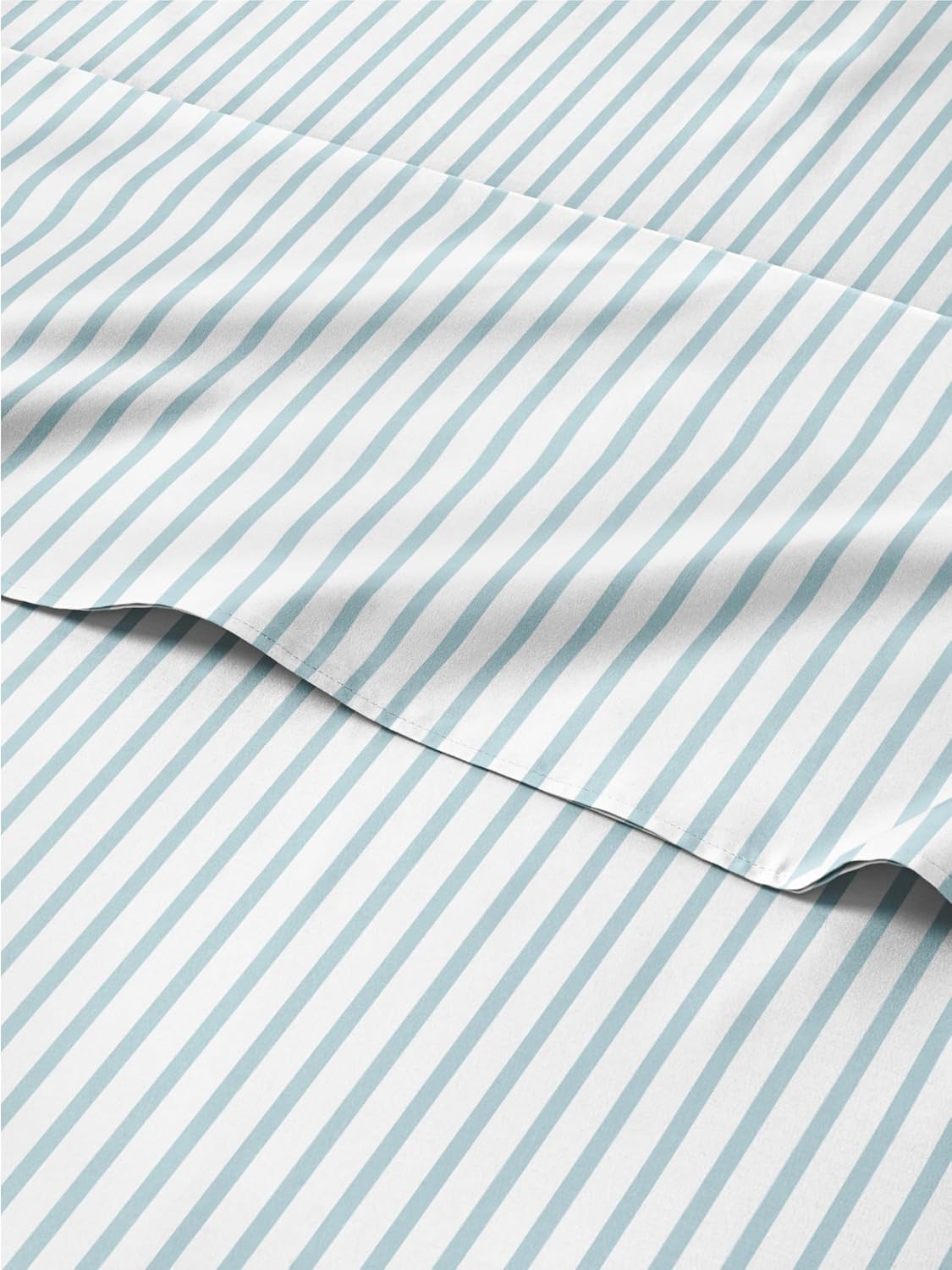 Striped Sheets Set - Blue & White Luxury Pinstripe Bedding