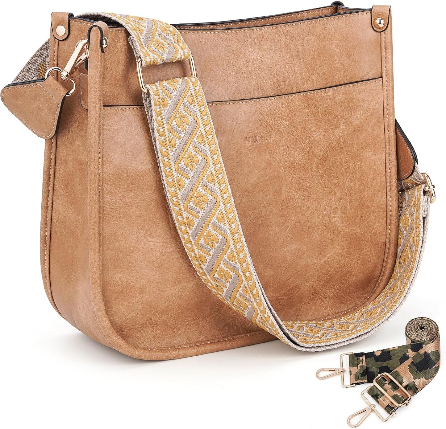 Trendy Vegan Leather Crossbody Bags for Women with Adjustable Straps