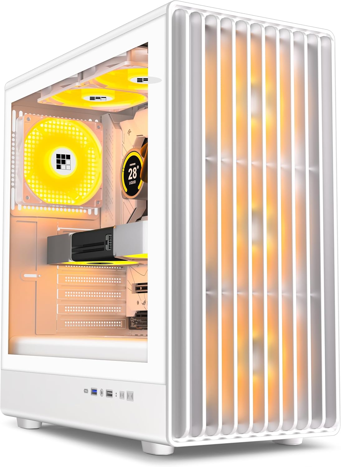 K6 PC Case with 6 PWM ARGB Fans for Ultimate Cooling Performance
