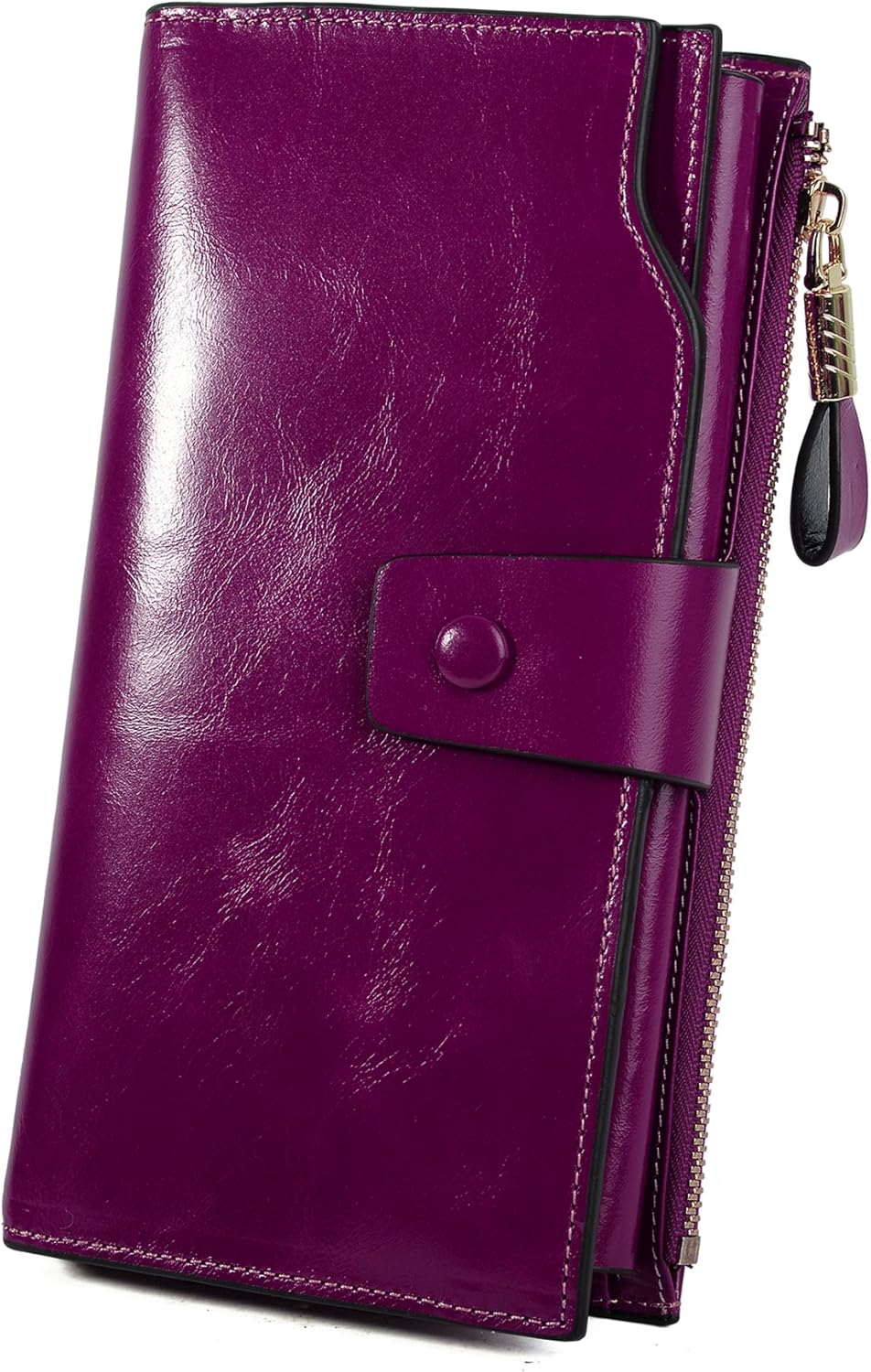 YALUXE Women's Genuine Leather Wallet with RFID Protection