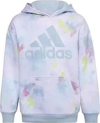 adidas Girls' Gradient Fleece Pullover Hoodie for Comfort and Style