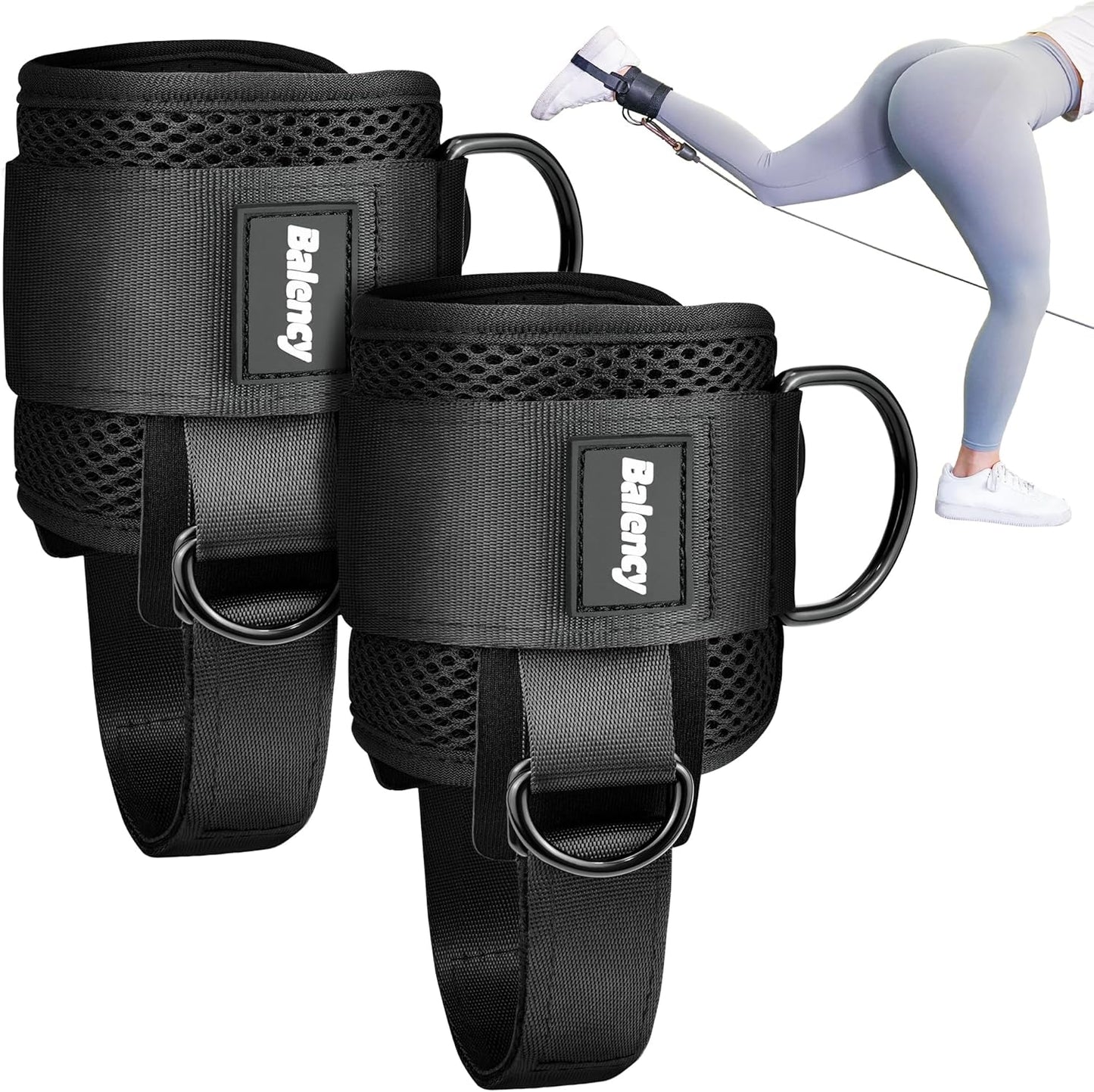 Balency Padded Ankle Straps - Maximize Your Leg Workouts!