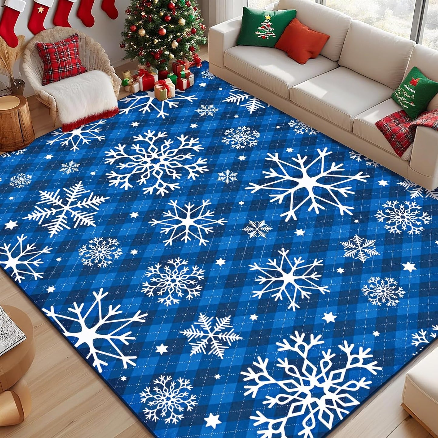 Likiyol Christmas Area Rug 3x5 Soft Washable Non Slip Design