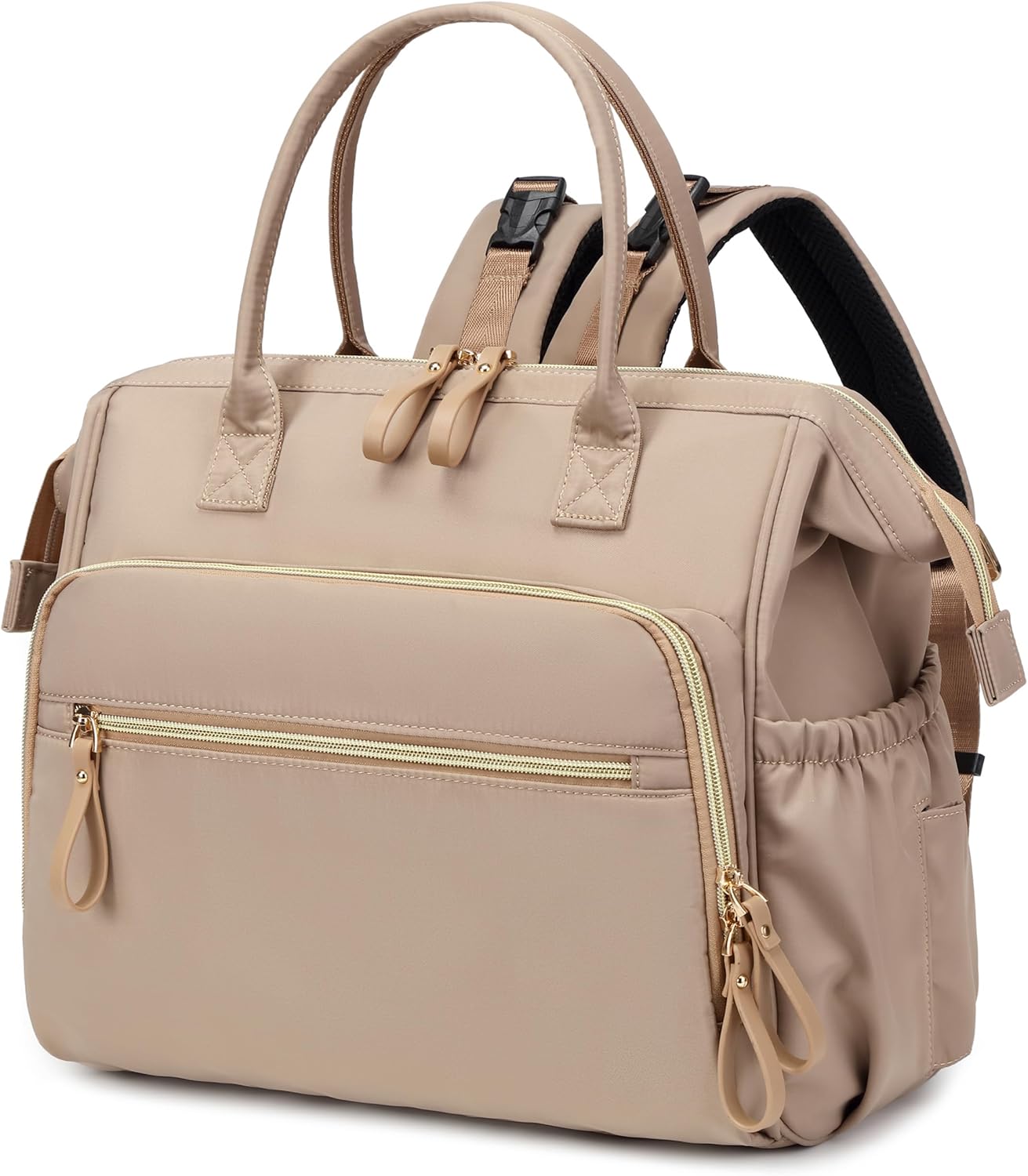 Convertible Diaper Bag Tote with 14 Pockets for Moms on the Go