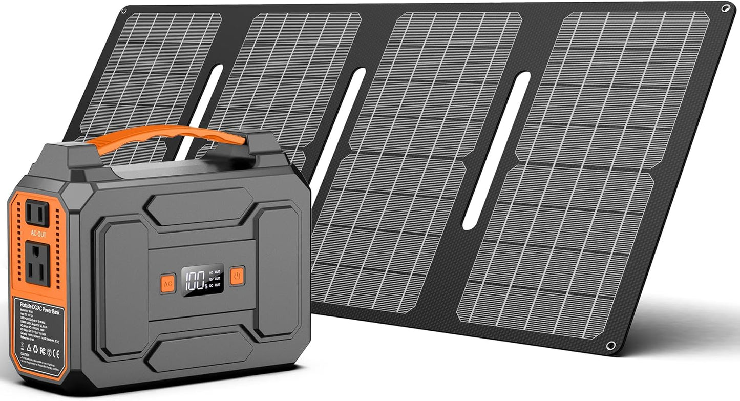 Apowking Solar Generator 200W: Portable Power + Solar Panels