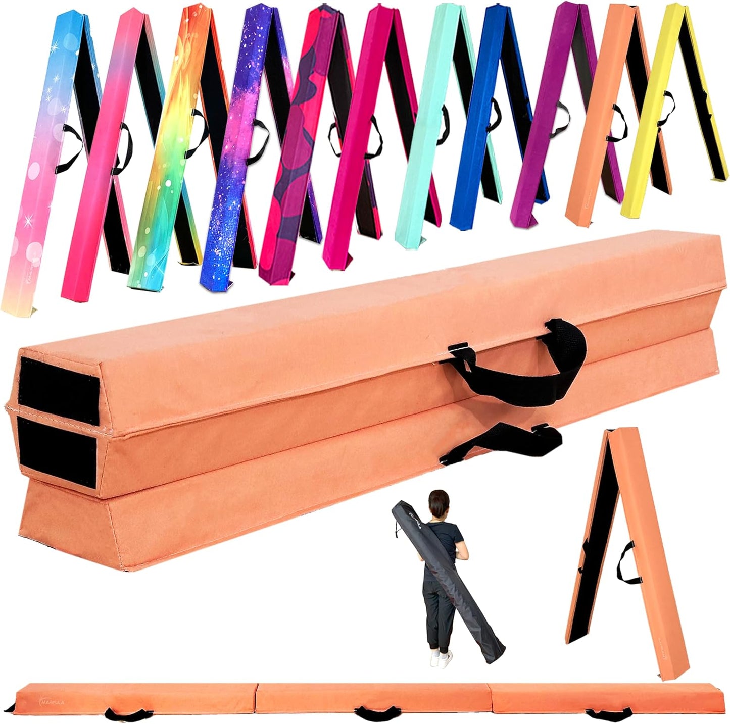 Folding Gymnastics Beam for Kids - Extra Firm Balance Beam