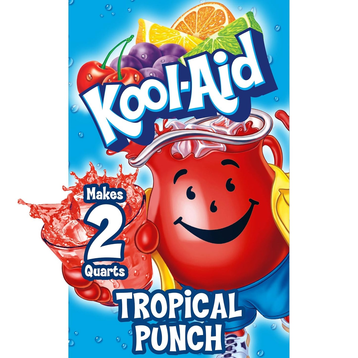 Kool-Aid Tropical Punch Powdered Drink Mix for Refreshing Beverages