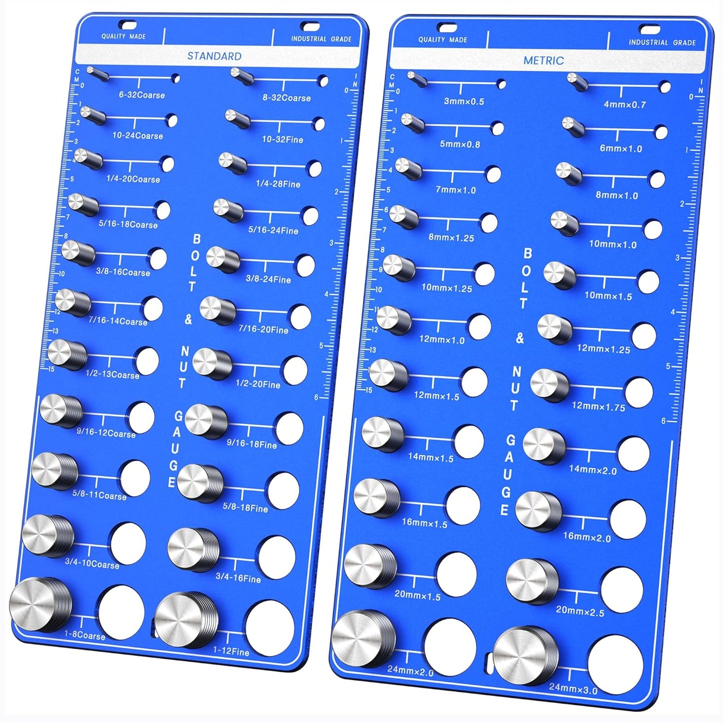 44 Thread Checker for Nut and Bolt Identification - Durable Tool