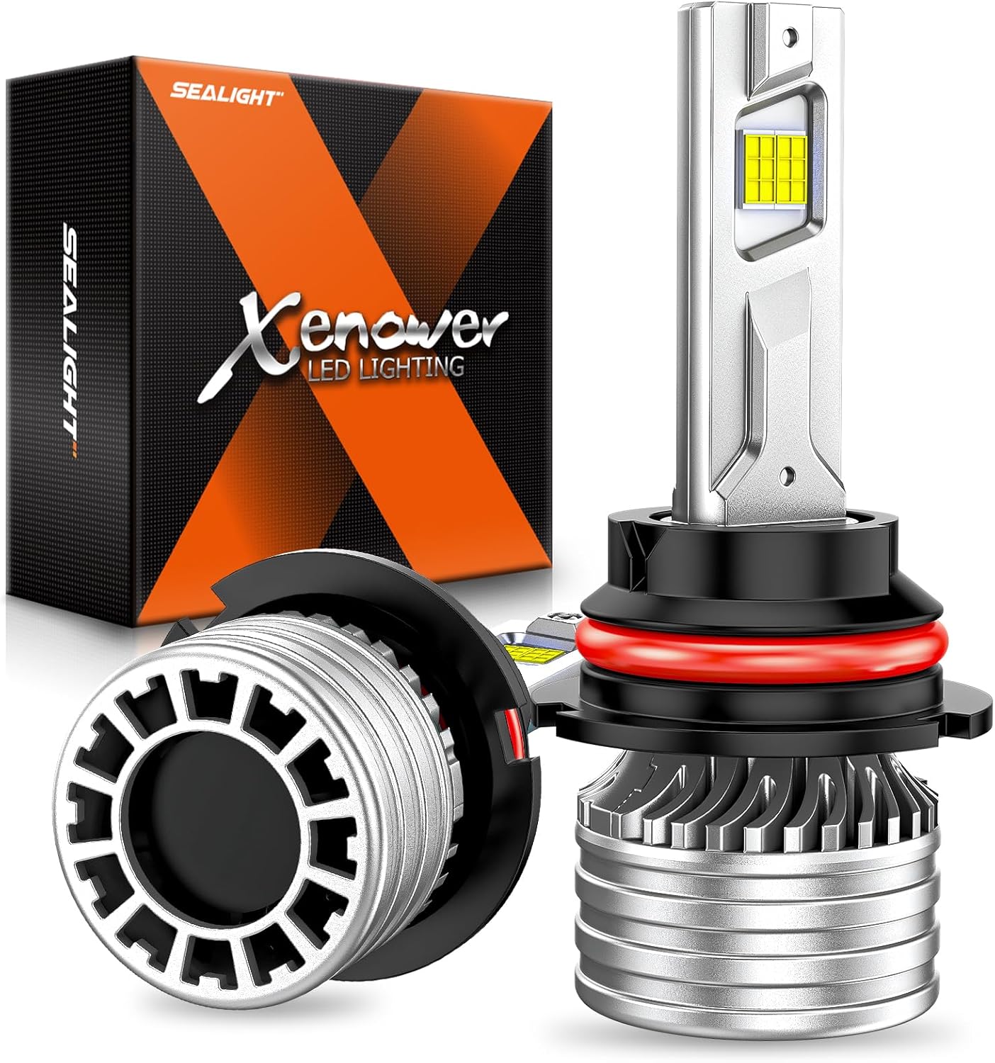 SEALIGHT 9007/HB5 Bulbs with 55000LM Brightness for Safety