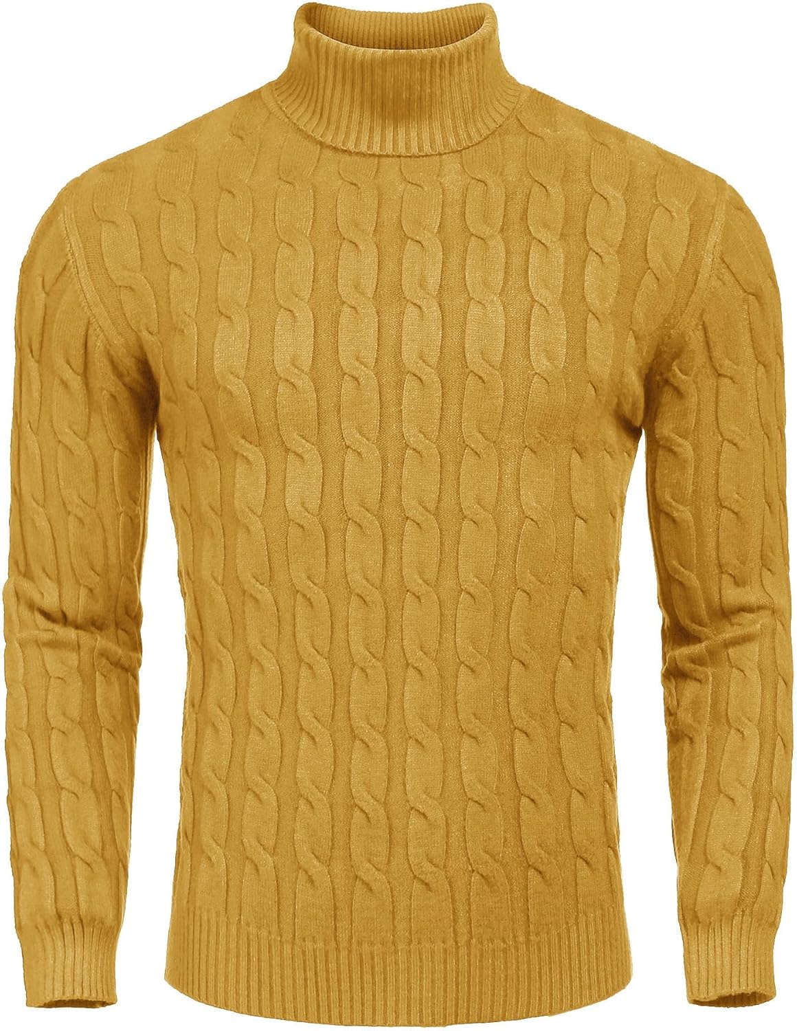 Men's Slim Fit Turtleneck Sweater for Casual and Smart Looks