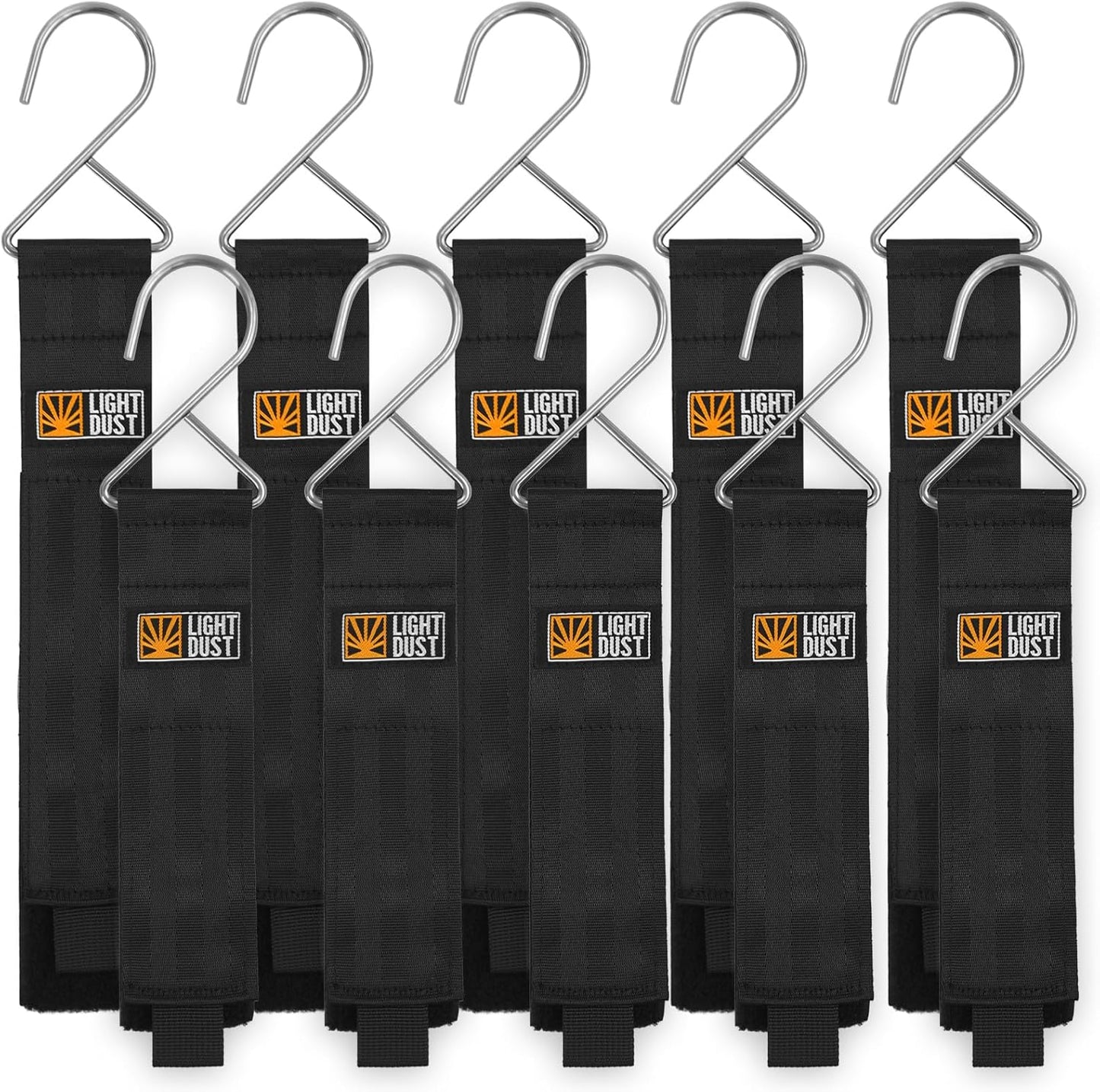 10-Pack Heavy Duty Garage Tool Hangers for Easy Hanging Storage - Light Dust