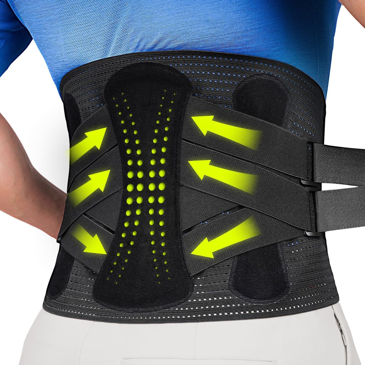 Back Brace for Men and Women with 360-Degree Support Relief