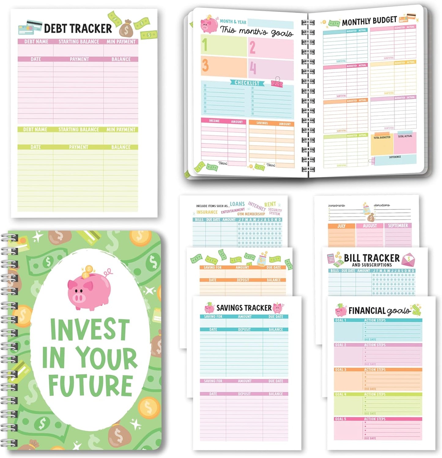 2025-2026 Budget Planner - Colorful Organizer