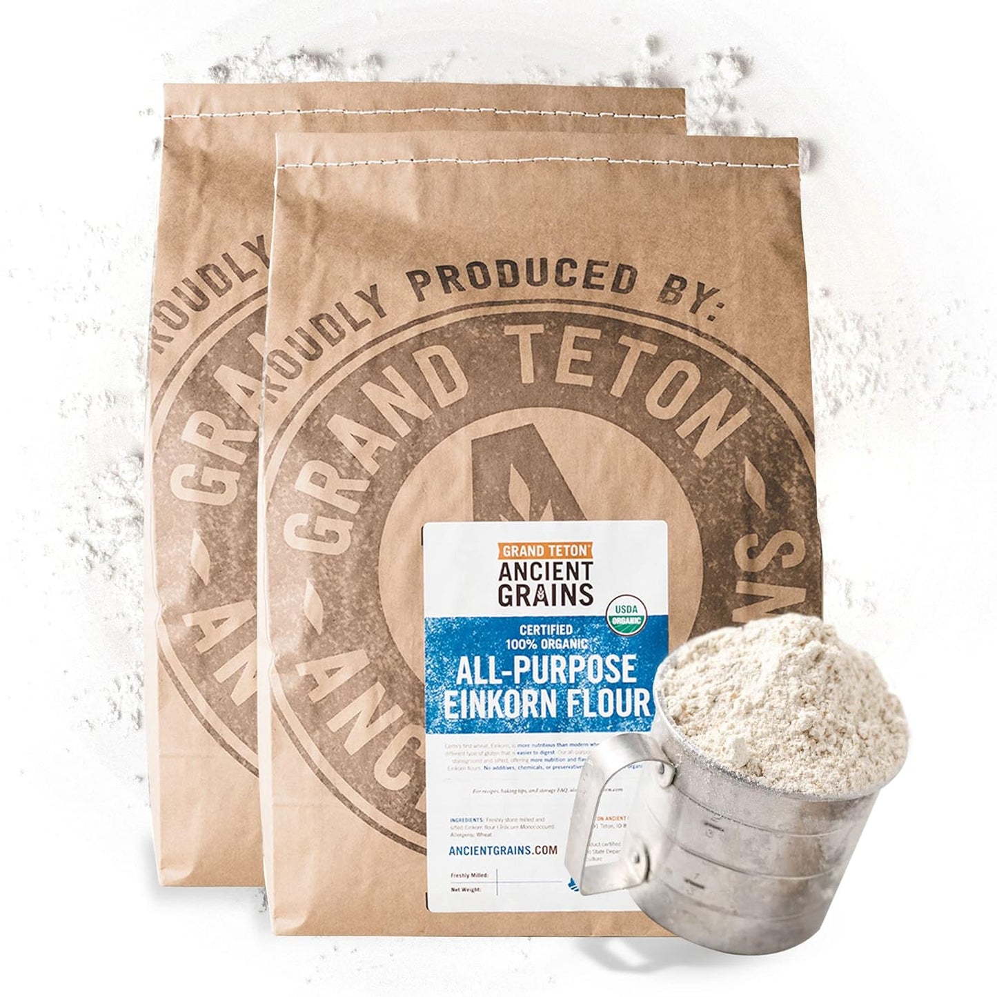 Einkorn Flour Organic & Non-GMO - Grand Teton 40 lbs