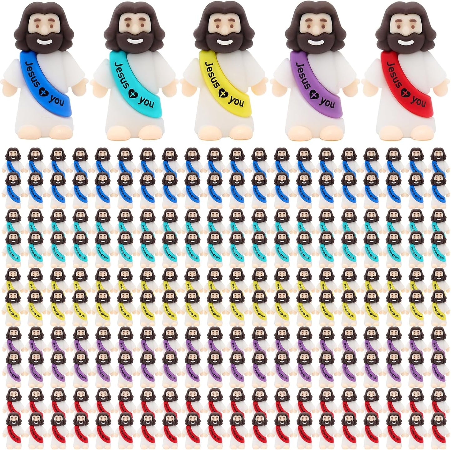 Mini Jesus Figures for Religious Parties and Craft Activities