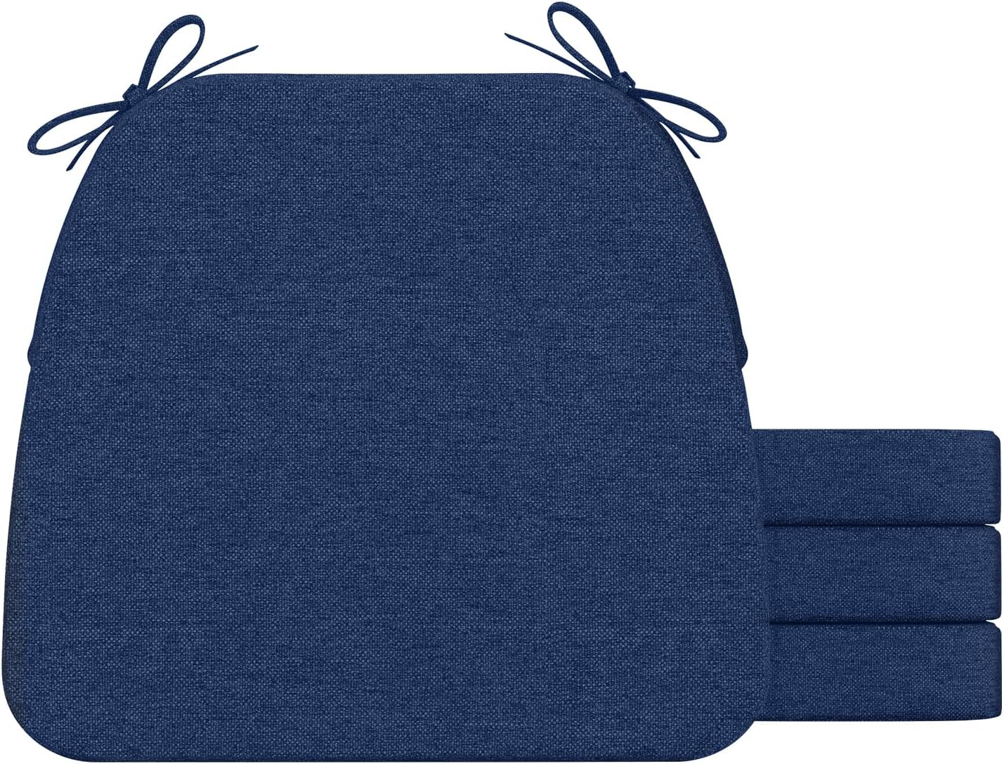 D-Shaped Chair Cushions for Comfort and Support, Set of 4
