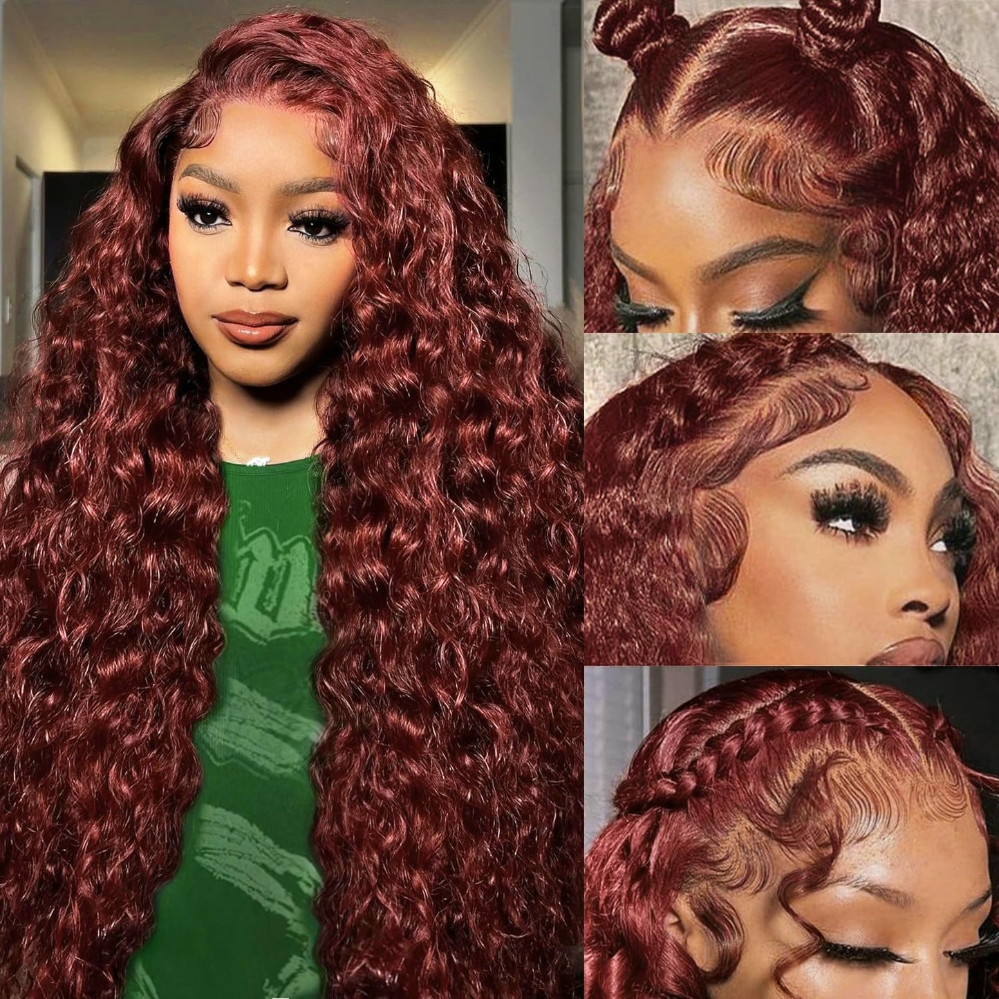 Reddish Brown Lace Front Wigs Human Hair for Stunning Looks