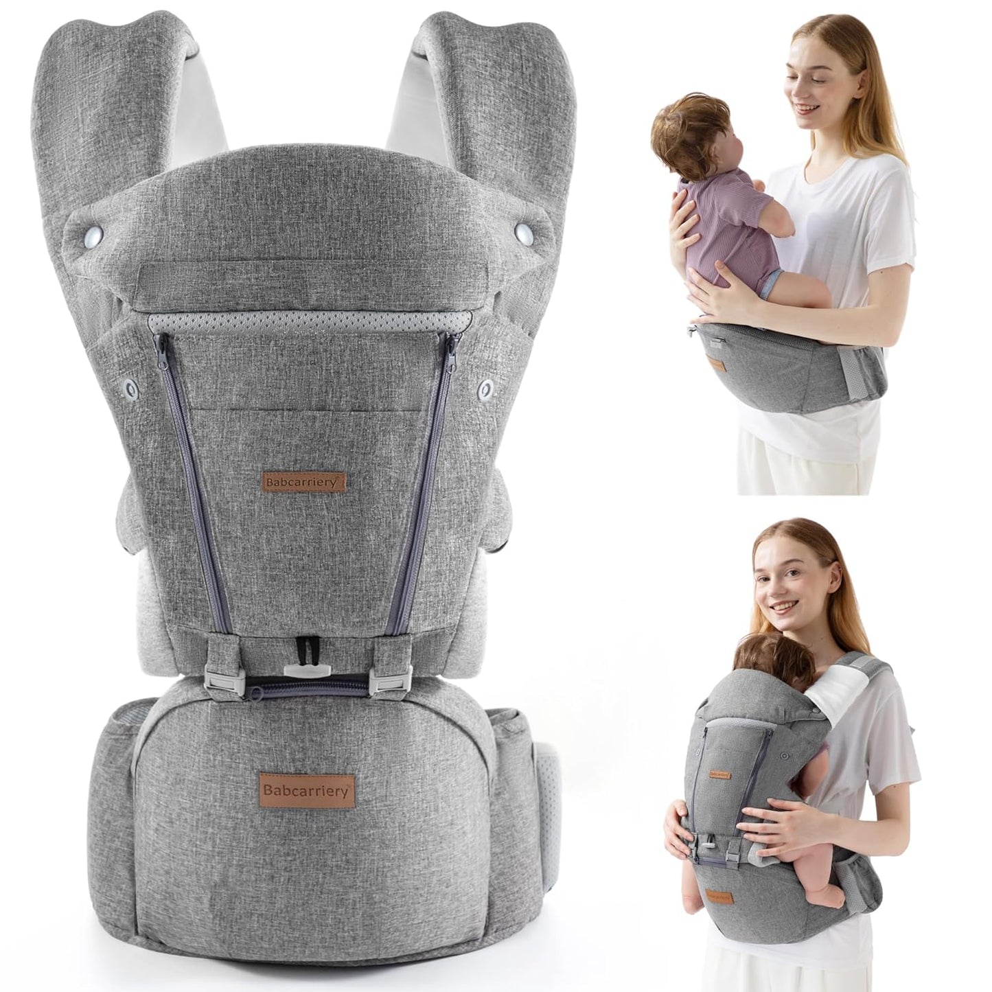 Hip Seat Baby Carrier With Hood - Comfort & Support!