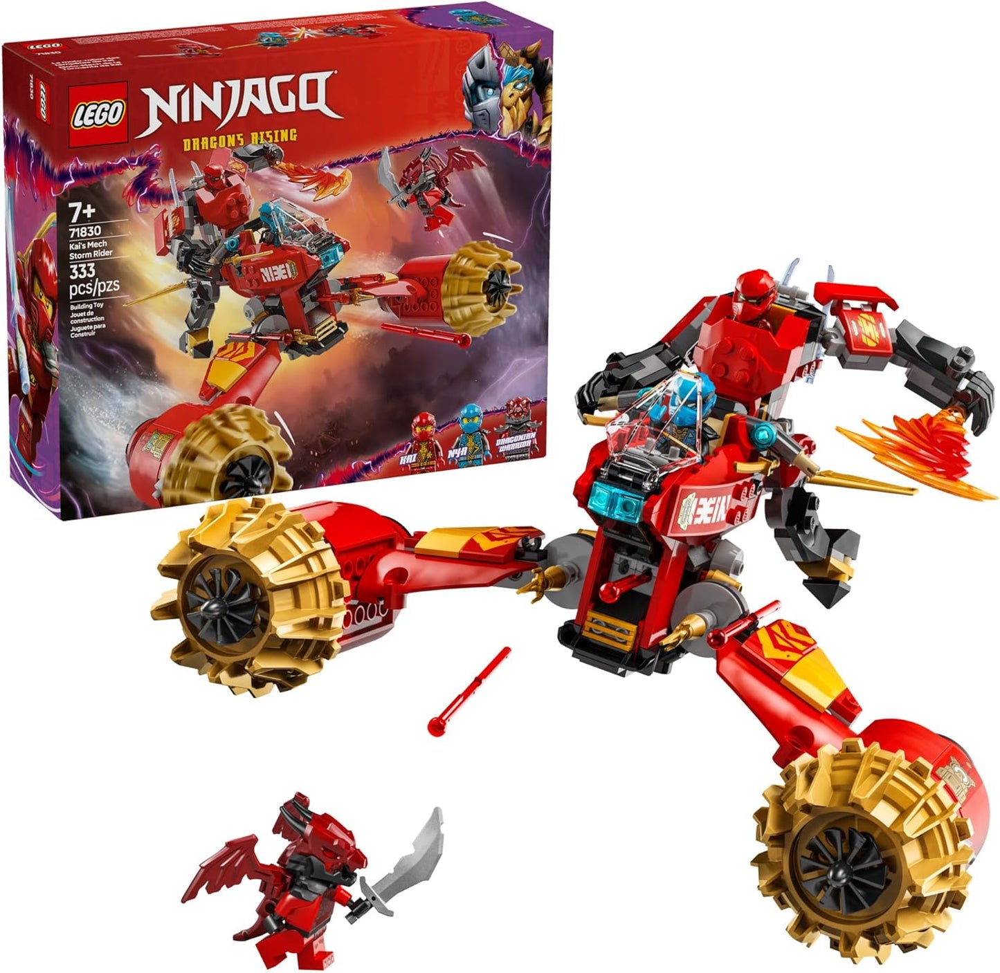 LEGO NINJAGO Kai's Mech Storm Rider Action Figure for Kids