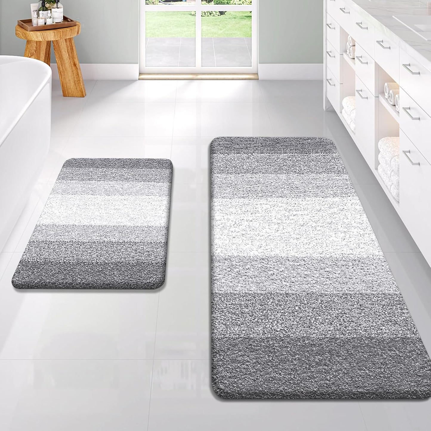 Soft Absorbent Microfiber Bath Rug Set for Ultimate Comfort