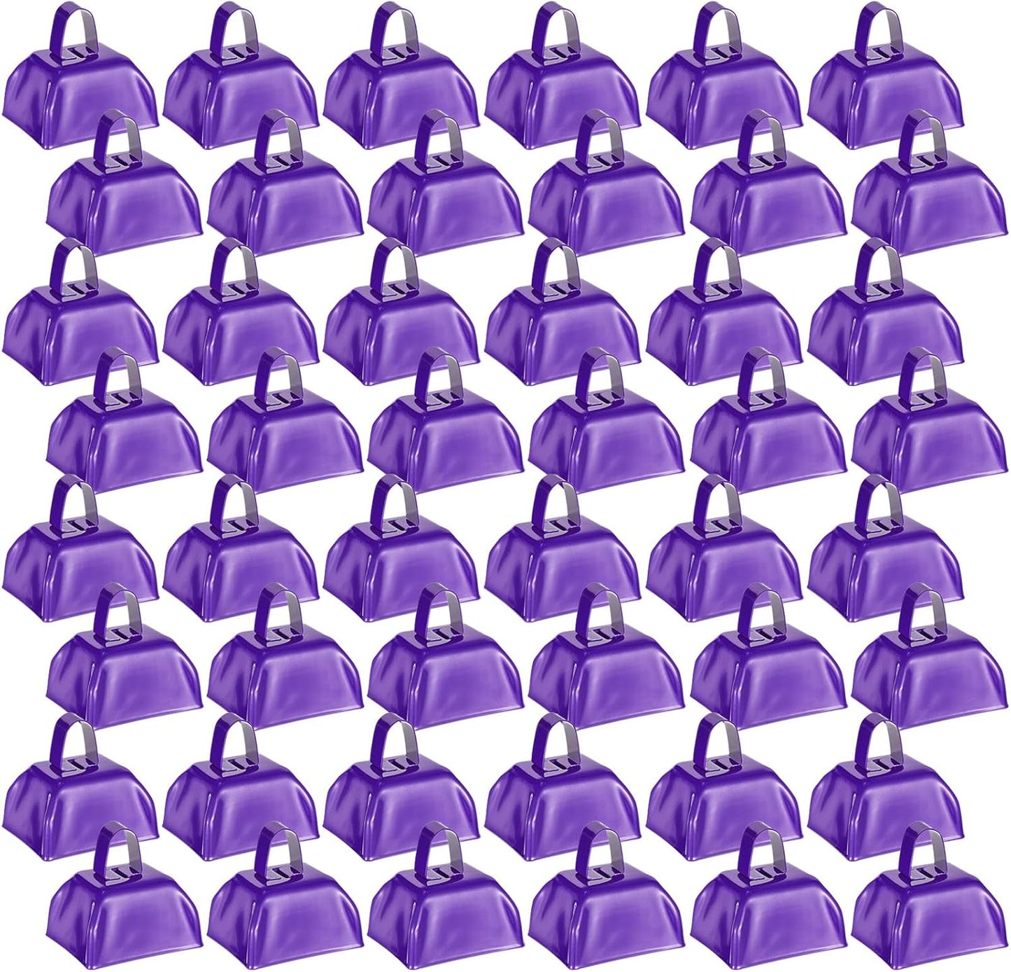 Loud Metal Cowbells for Team Cheering and Events - 48 Pcs Set
