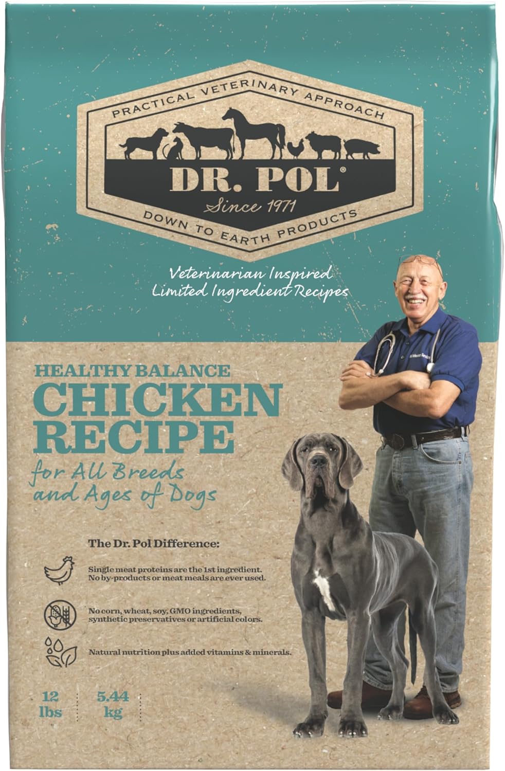 Dr. Pol Limited Ingredient Chicken Dog Food for Sensitive Stomachs