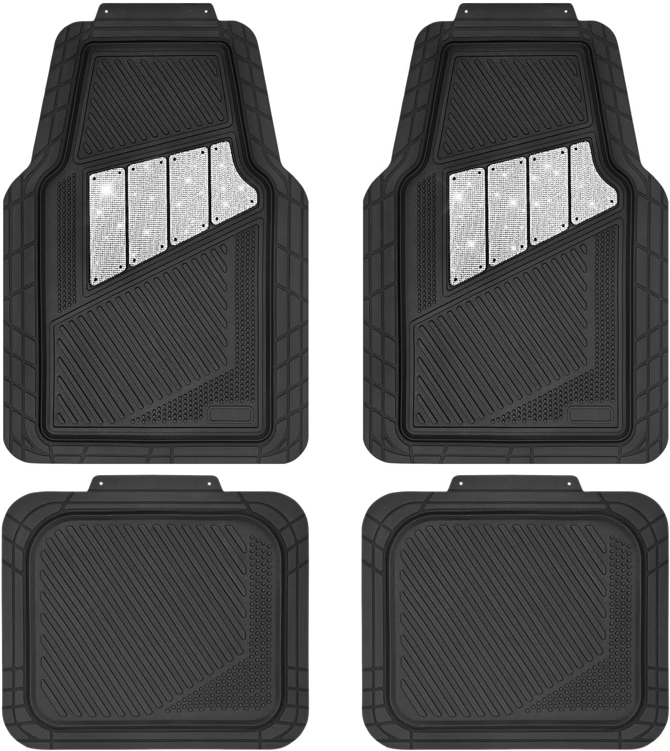 CAR PASS Heavy Duty Rubber Floor Mats for All Weather Protection
