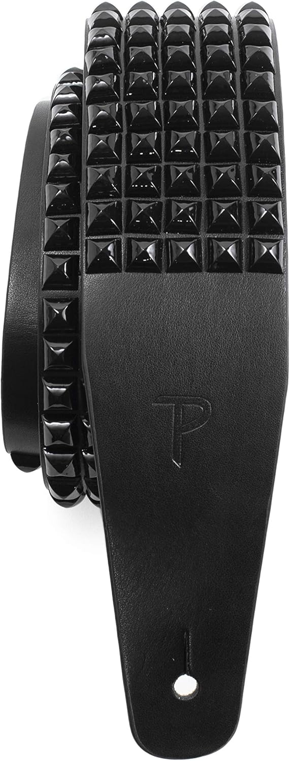 Adjustable Studded Guitar Strap - Comfort & Style!
