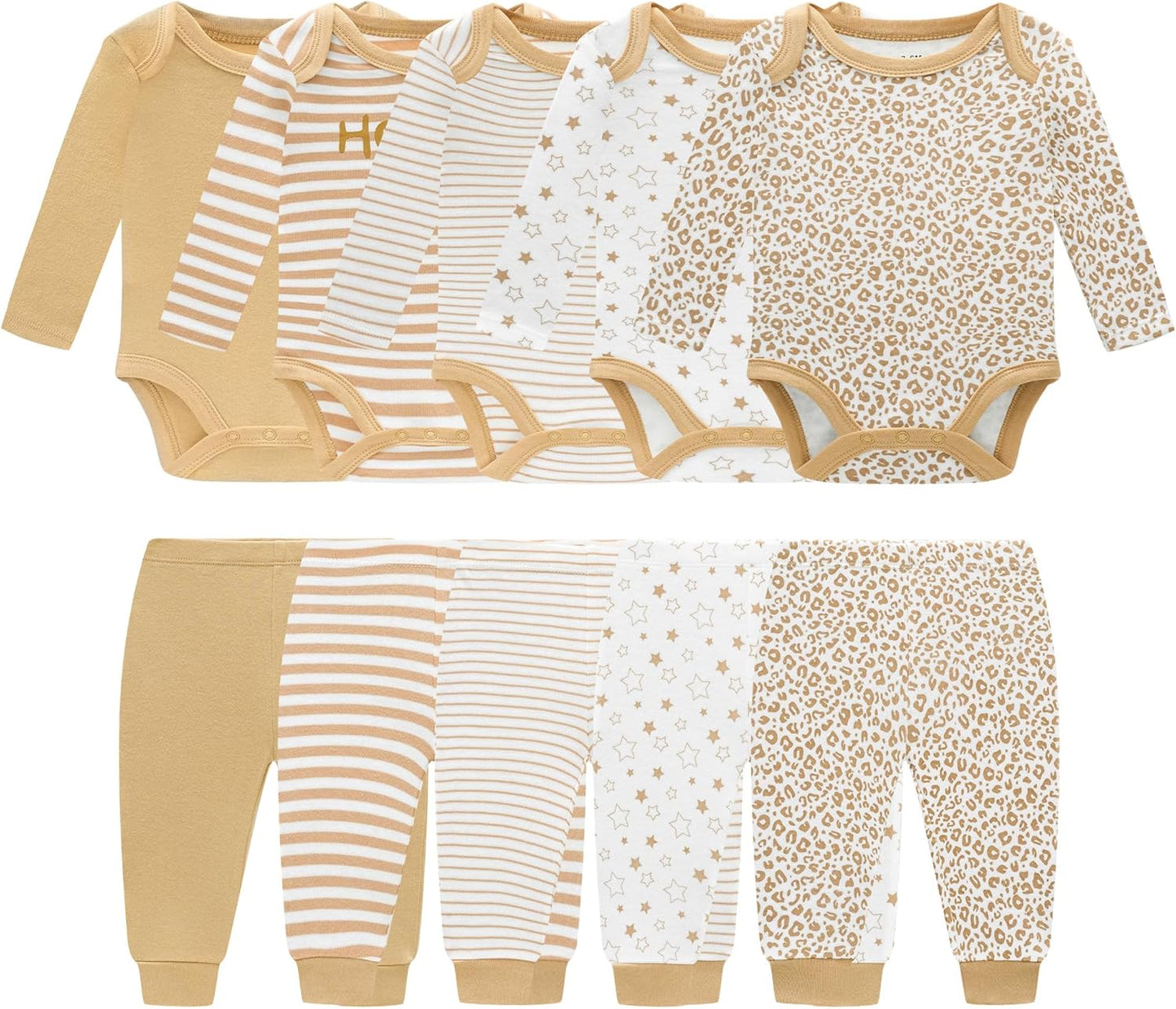 Baby Newborn Layette 10-Piece Clothing Set for Boys and Girls