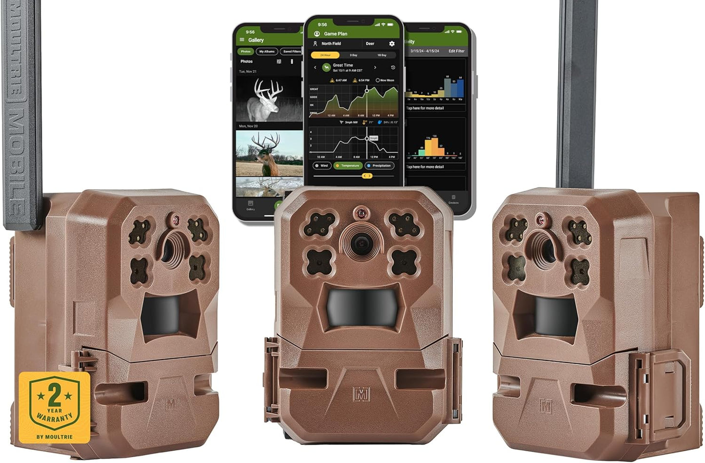 Moultrie Edge Cellular Trail Camera with 720p Video and Audio