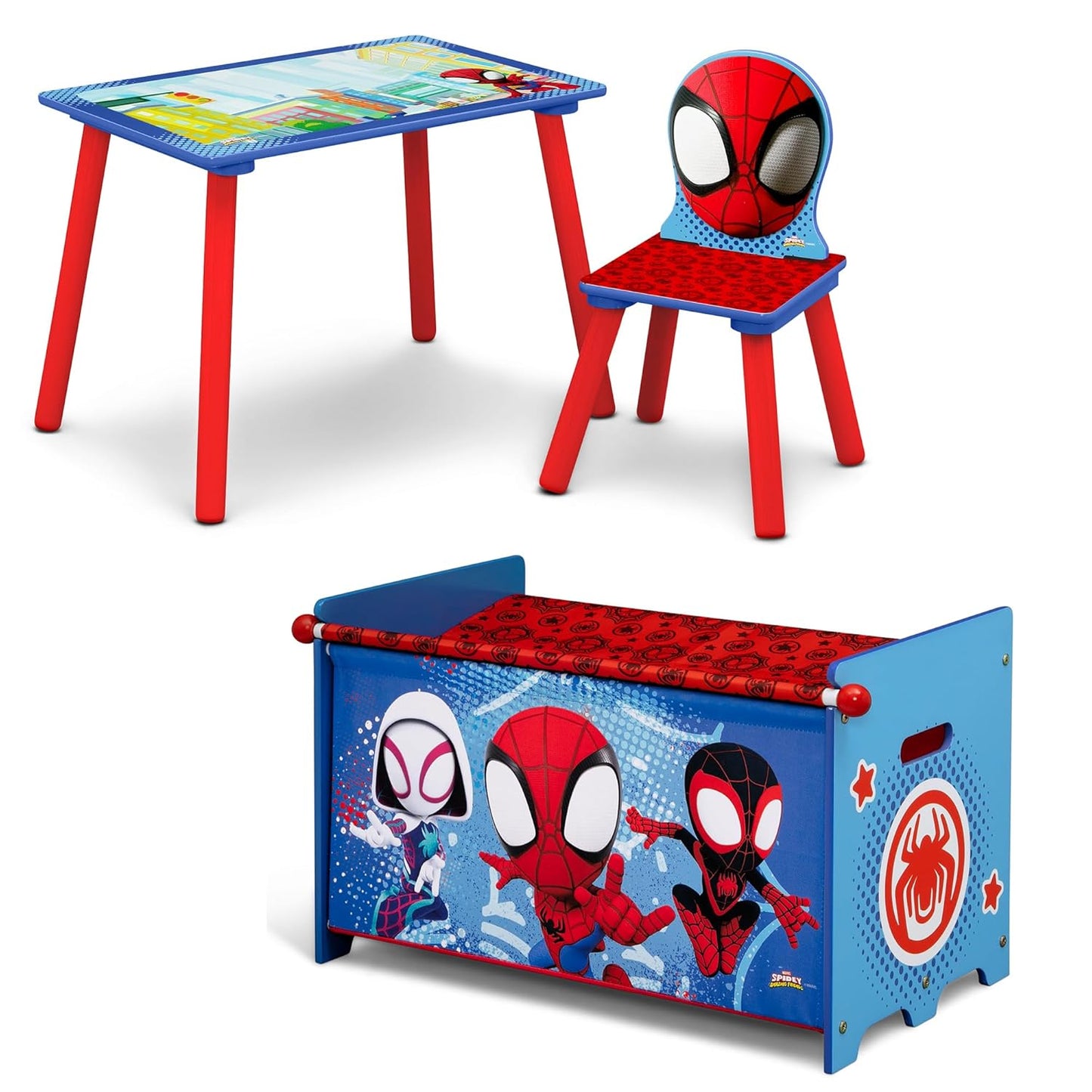 Delta Children Marvel Spidey Toddler Playroom Set for Kids