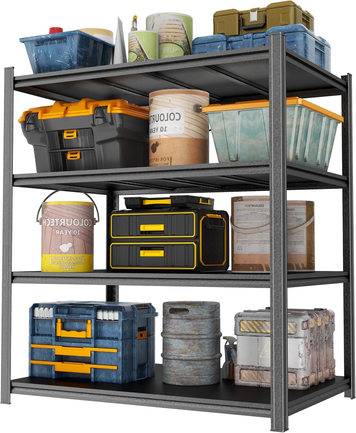 Heavy Duty Garage Shelving Unit with Adjustable Steel Shelves