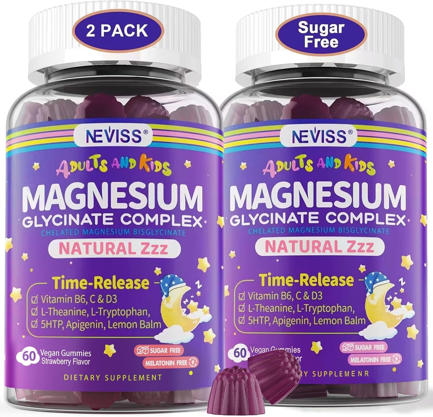 Magnesium Glycinate Gummies for Relaxation and Sleep Support