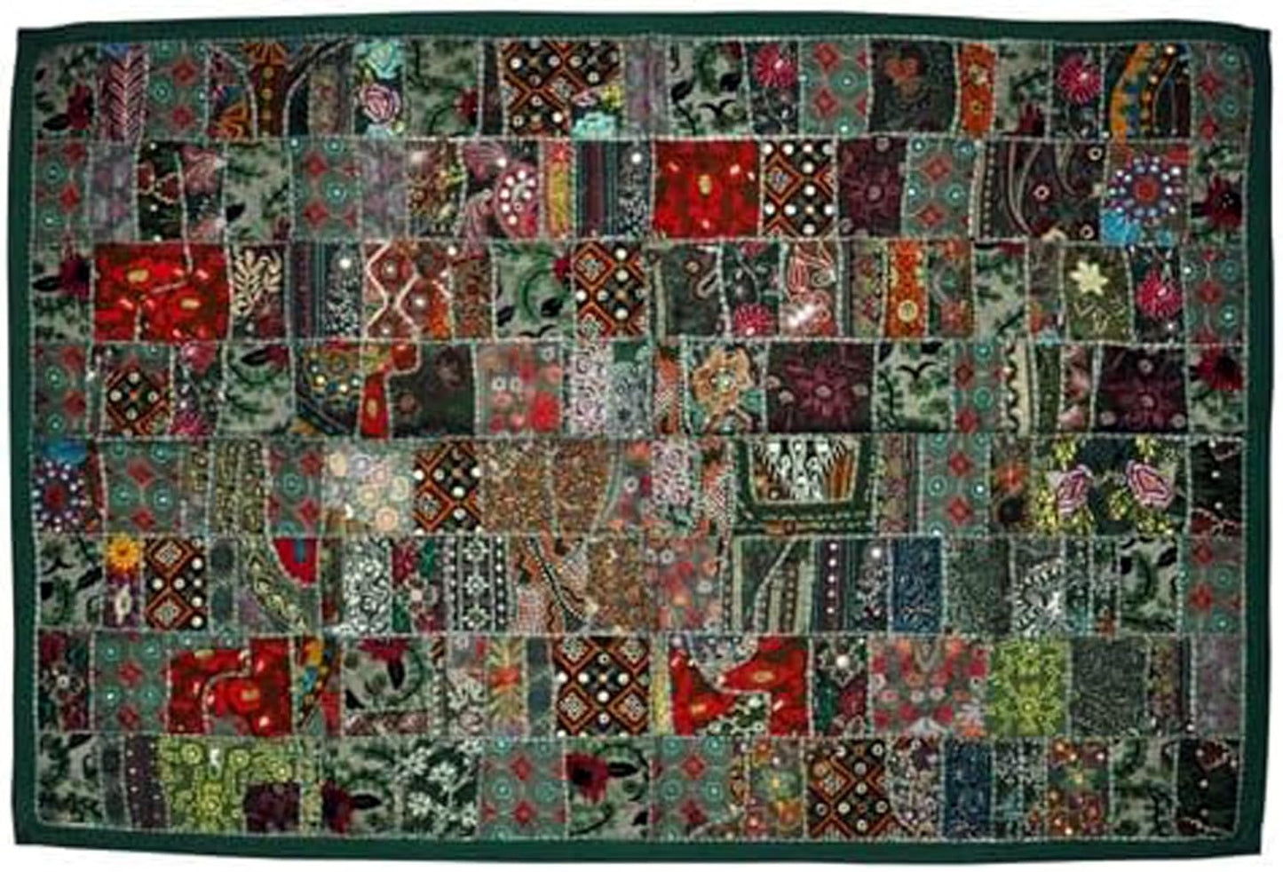Marusthali Indian Patchwork Wall Hanging Tapestry for Decor