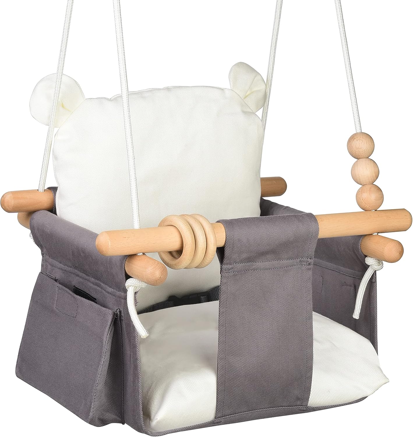 Safe & Comfy Canvas Baby Swing Set