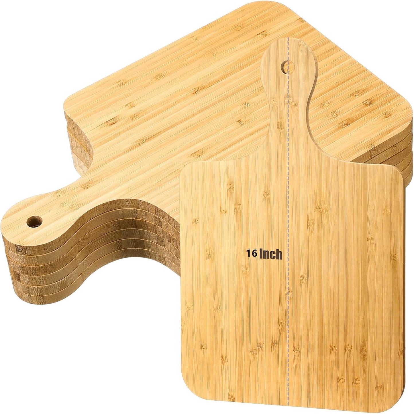 Lounsweer 6 Pcs Thicken Cutting Board Set for Kitchen Use