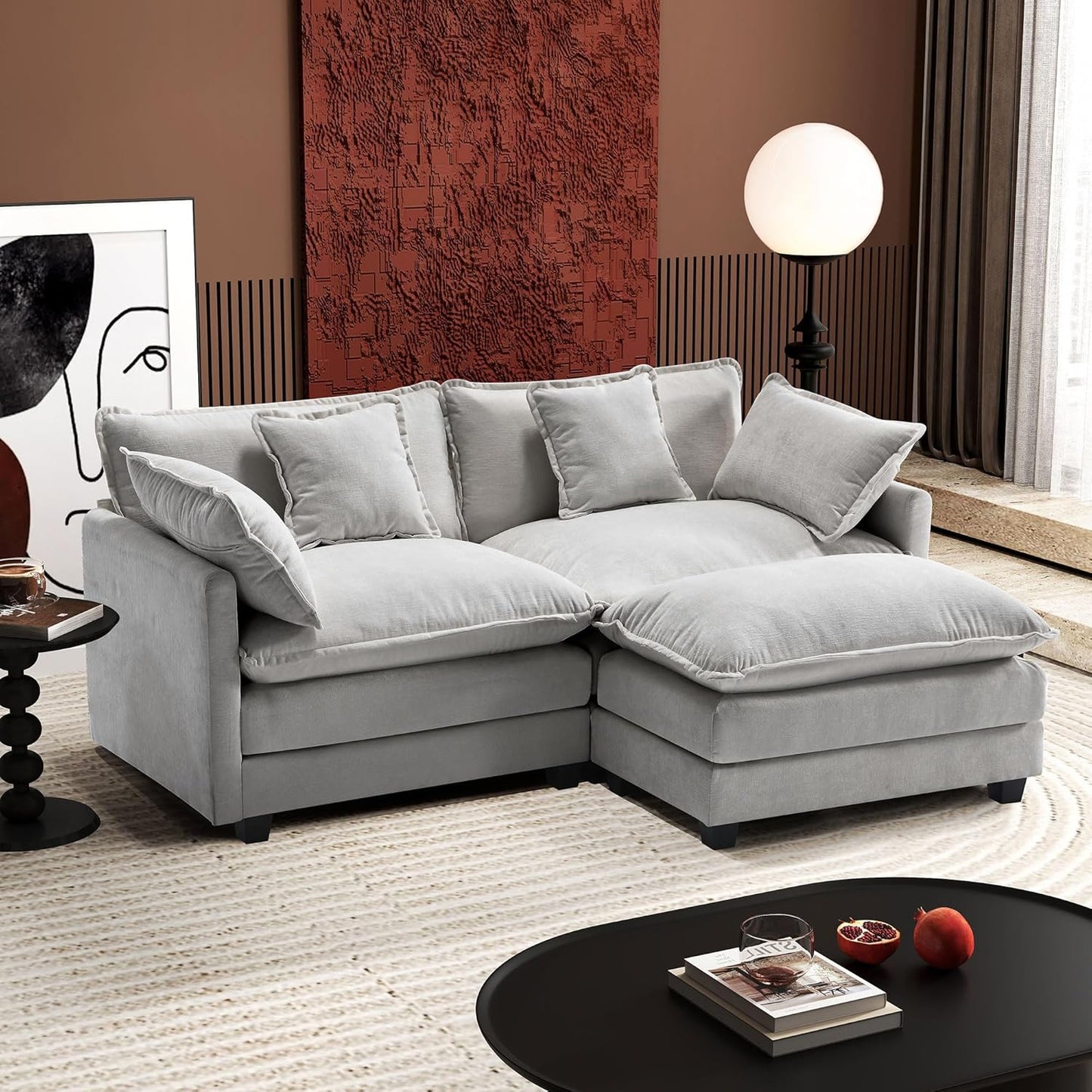 Ihanherry 77 L Shaped Modern Sofa Modular Sectional Cloud Couch