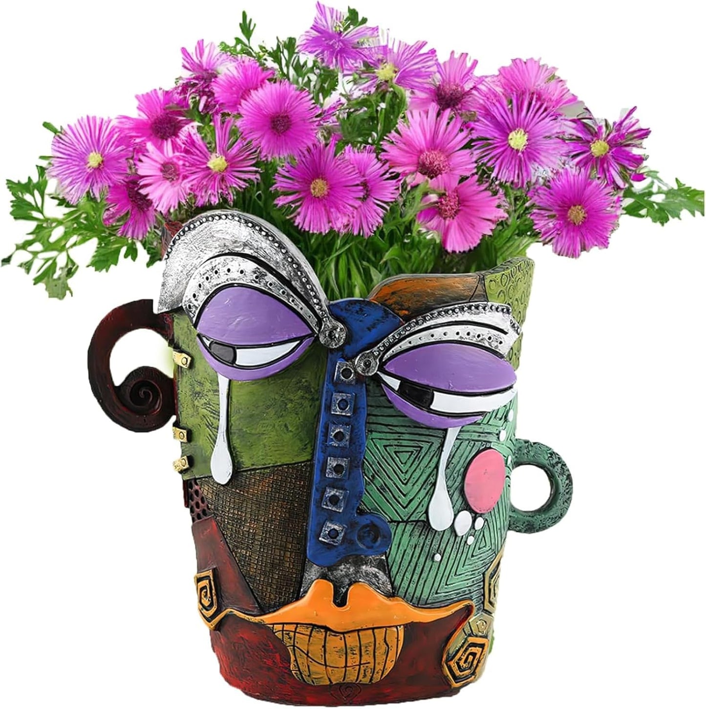 Picasso Brutalist Abstract Face Planters for Unique Decor