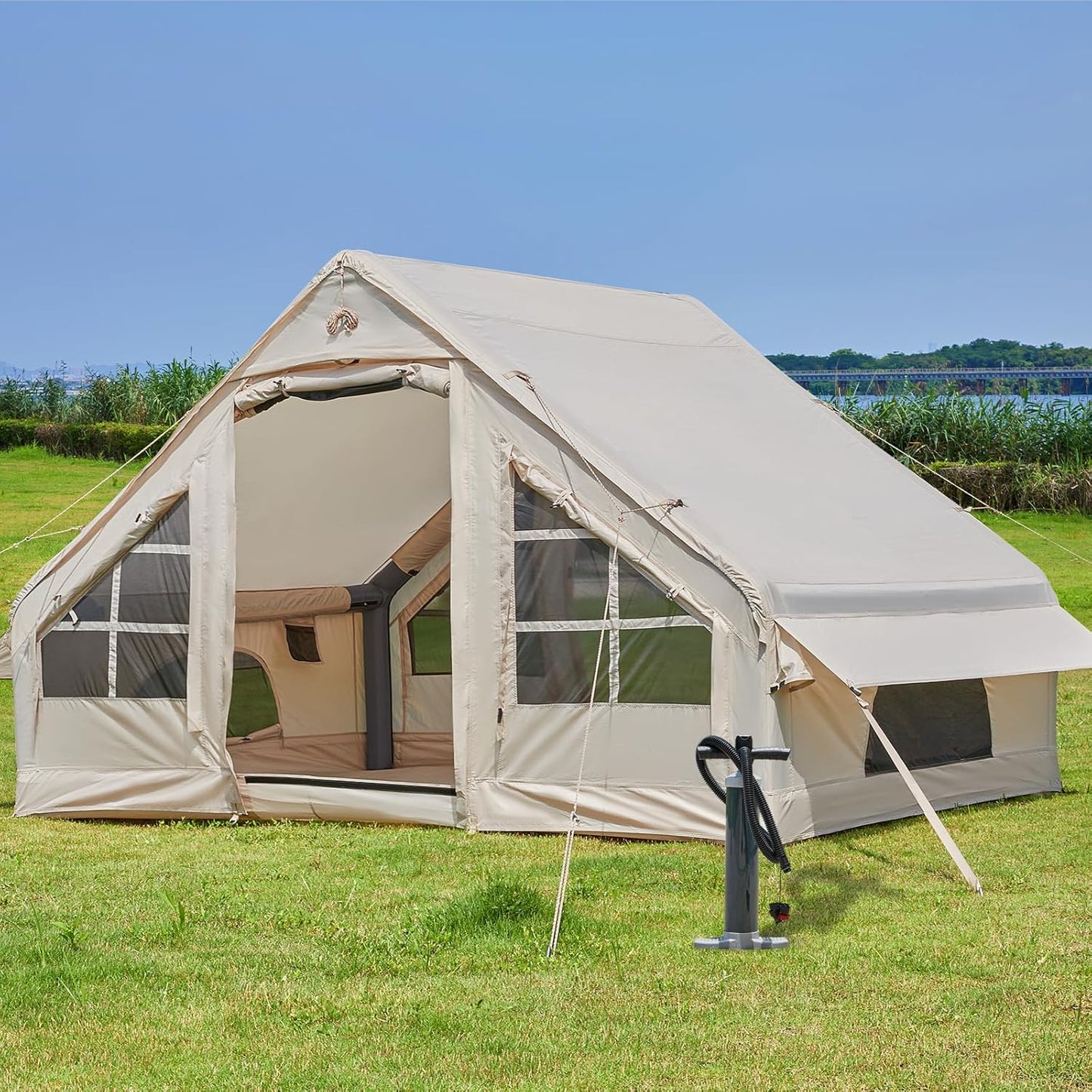 SHANQUAN Inflatable Tent: Easy Setup Glamping!