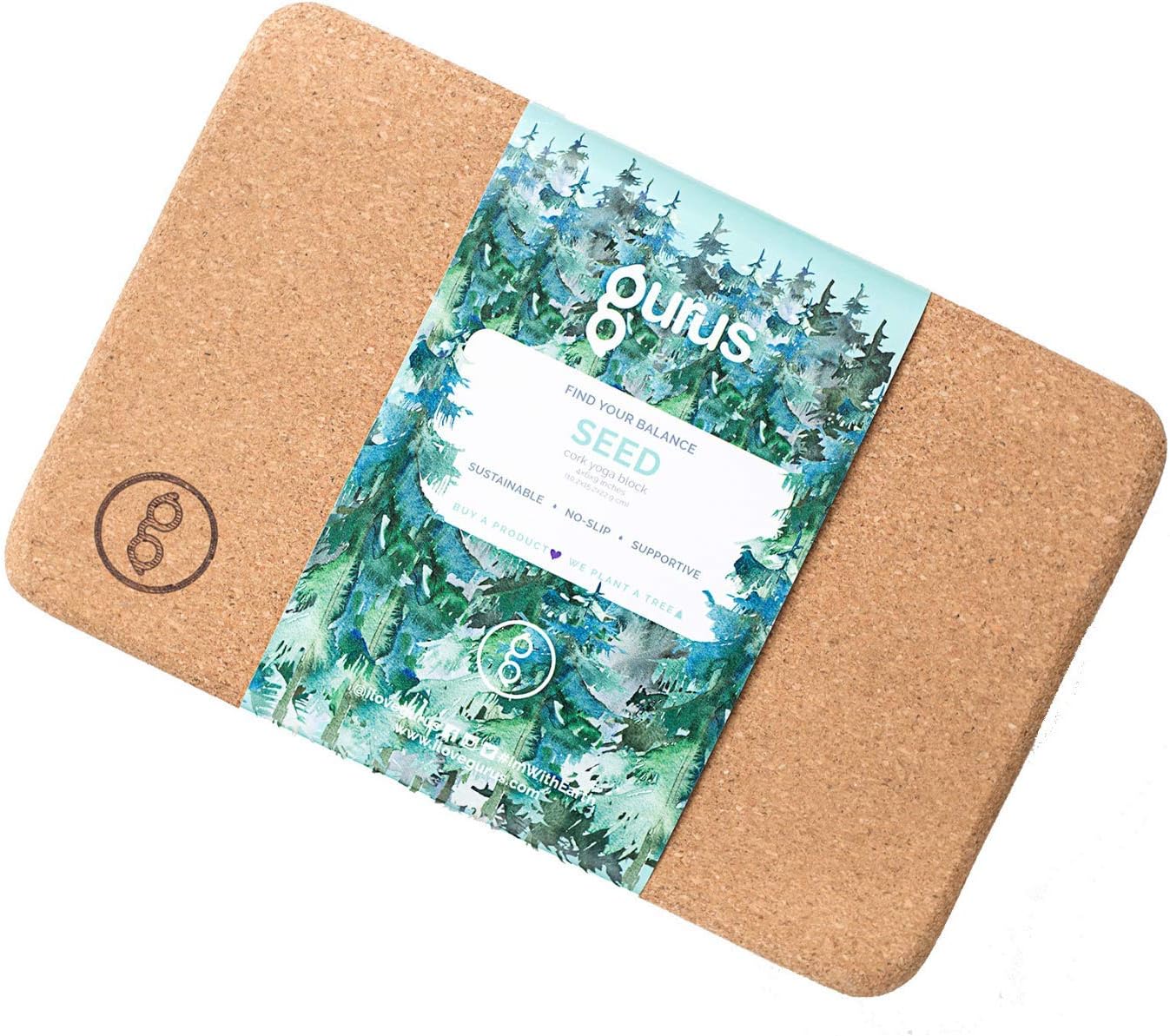 Gurus Eco Cork Yoga Block