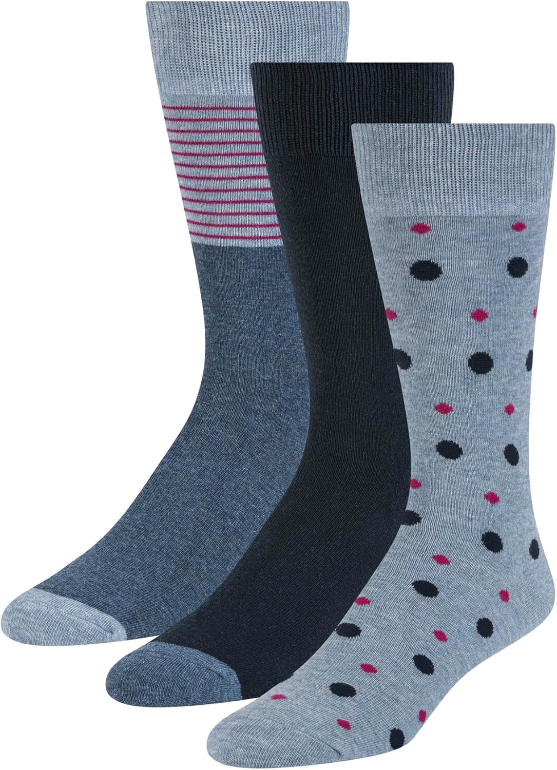 Ted Baker Men's Pattern Crew Dress Socks - Stylish 3-Pack