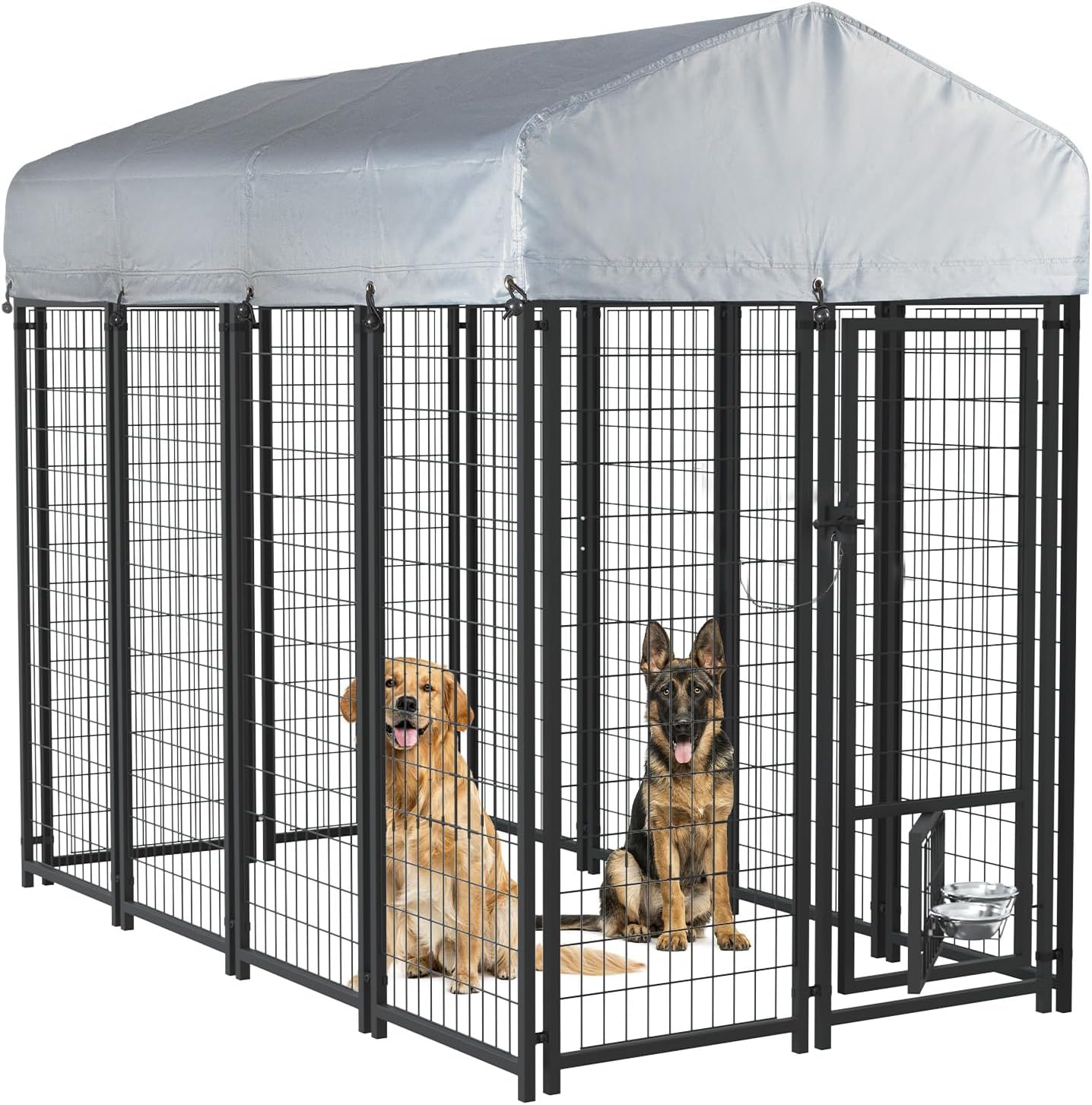 LEMBERI Outdoor Dog Kennel for Large Dogs with Secure Lock