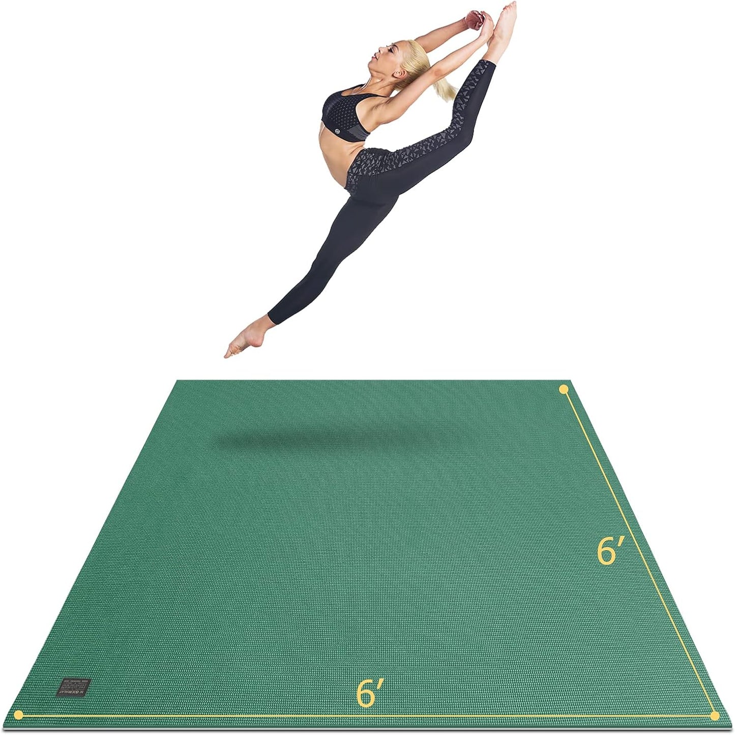 GXMMAT Large Yoga Mat for Comfortable Home Gym Workouts
