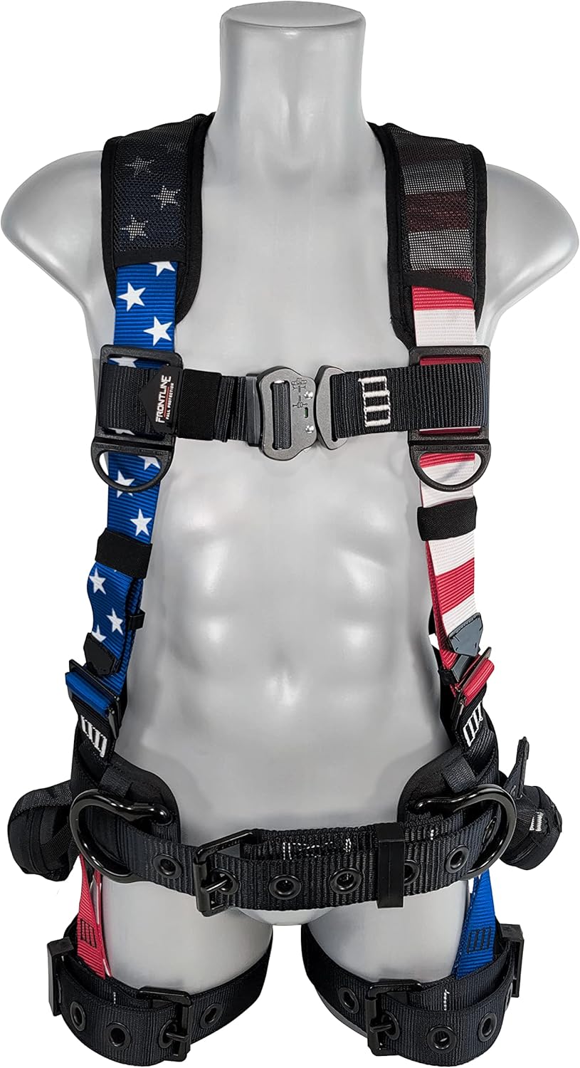Frontline Full Body Harness with Suspension Trauma Straps for Safety