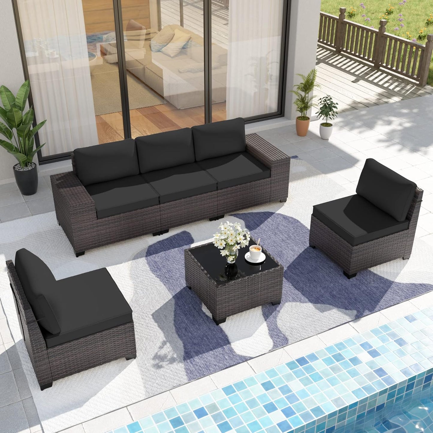 Kurapika 6 Pieces Patio Furniture Set for Outdoor Comfort
