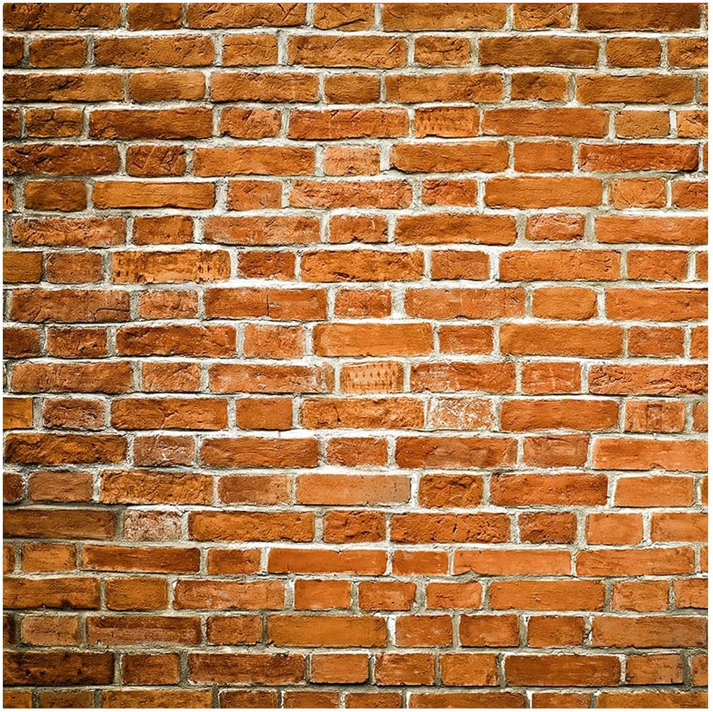 SJOLOON Backdrops for Photoshoot Red Brick Wall 8x8FT Decoration