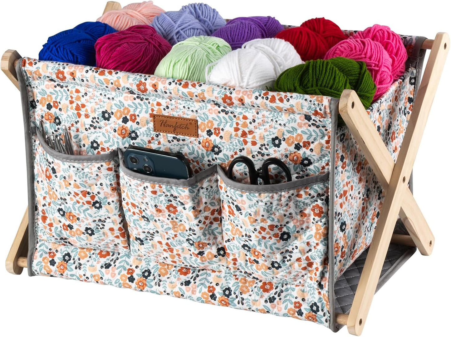 Hanfetch Yarn Caddy Large Size Storage Organizer for Yarn Skeins