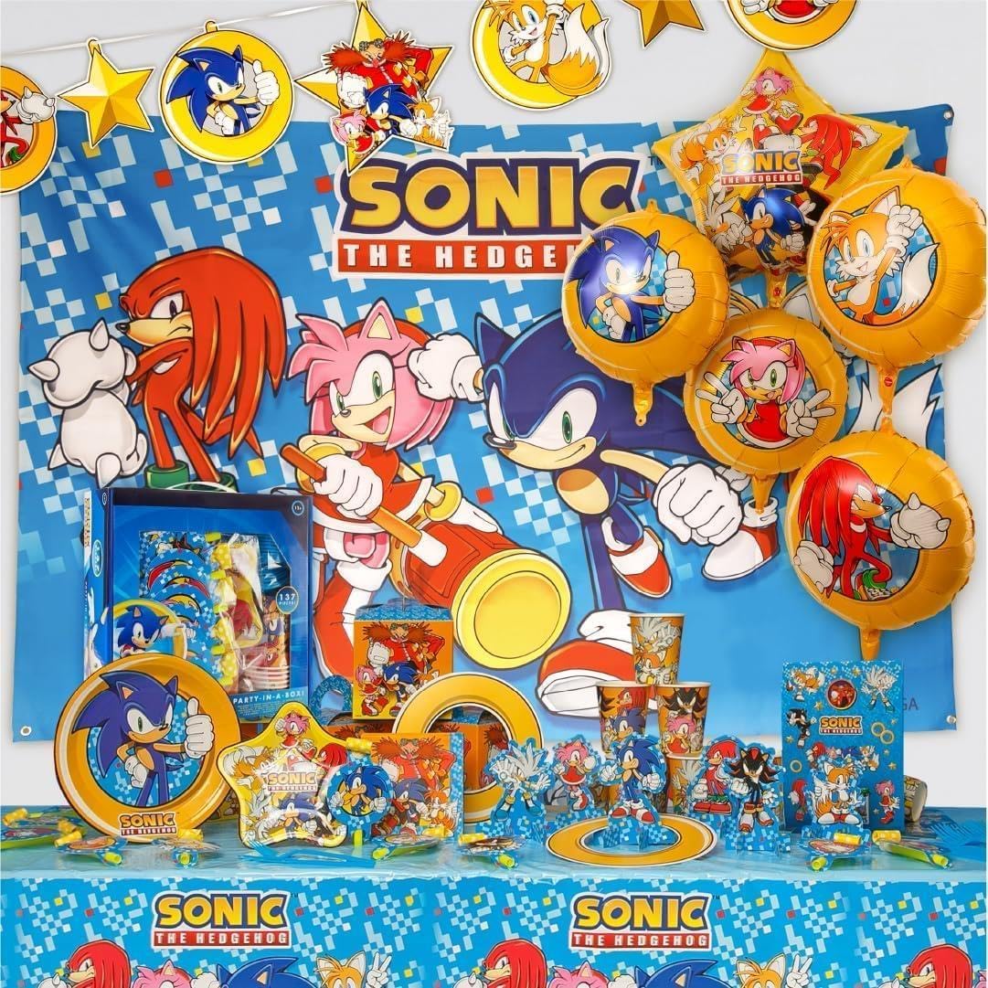 Sonic The Hedgehog Birthday Party Kit for Kids' Celebration